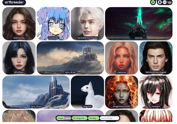 Artbreeder 一个非常有趣的在线图像合成工具插图3 Artbreeder – 一个非常有趣的在线图像合成工具