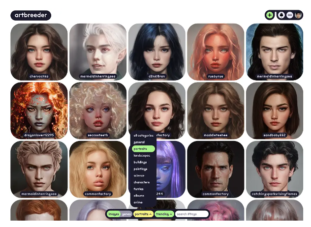 Artbreeder 一个非常有趣的在线图像合成工具插图4 Artbreeder – 一个非常有趣的在线图像合成工具