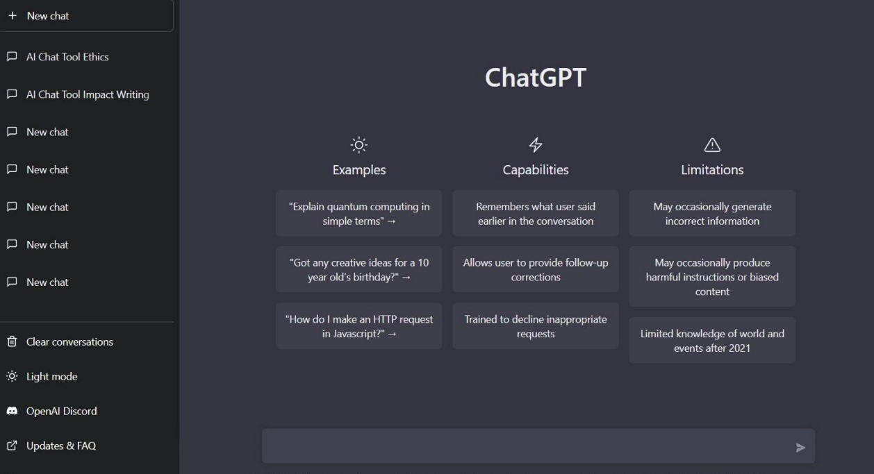 ChatGPT – OpenAI推出的基于强大的AI语言模型