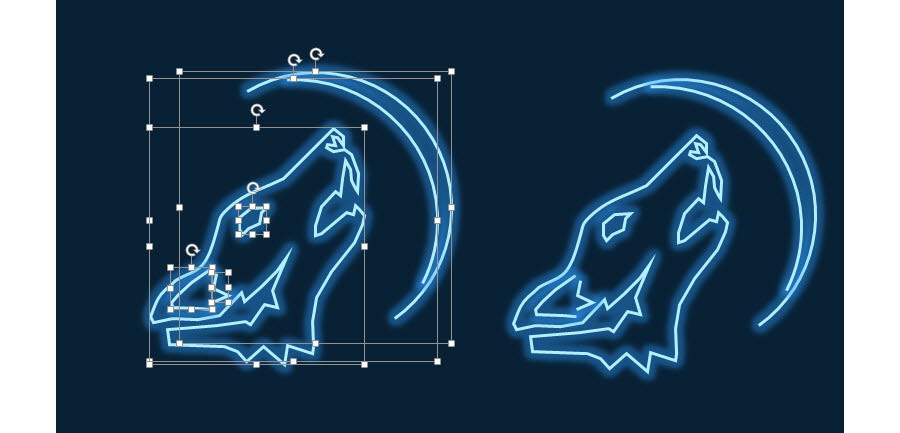 如何将PPT字母设计成霓虹灯效果？