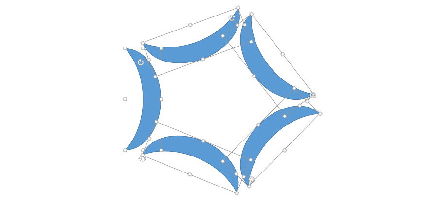 如何用PPT绘制设计月牙形环形图表达？