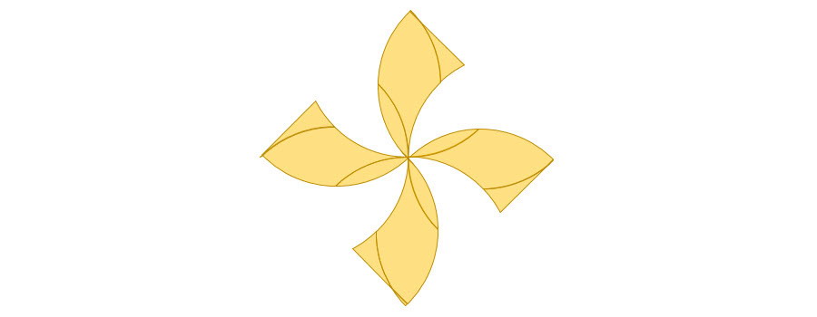 如何在PPT中快速绘制出桨形图形设计？