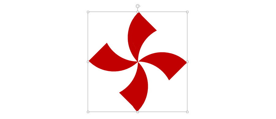 如何在PPT中快速绘制出桨形图形设计？