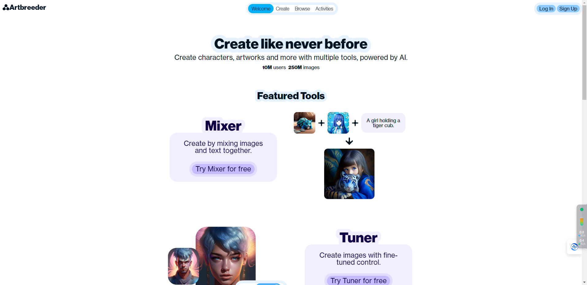 Artbreeder – 一个非常有趣的在线图像合成工具