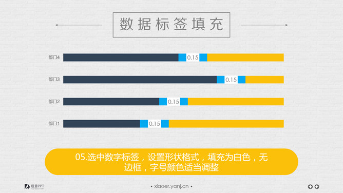 立体按钮条形图表制作教程