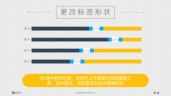 立体按钮条形图表制作教程