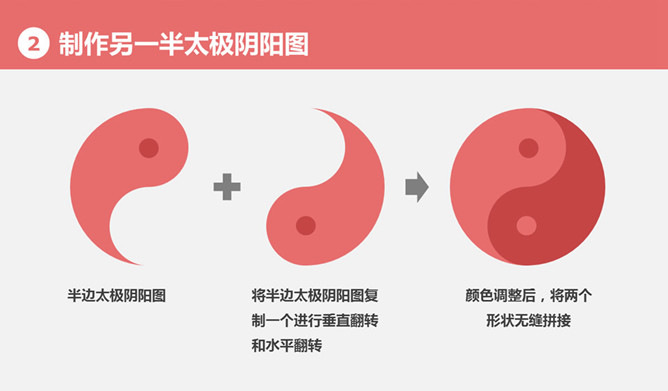 绘制太极阴阳图PPT教程