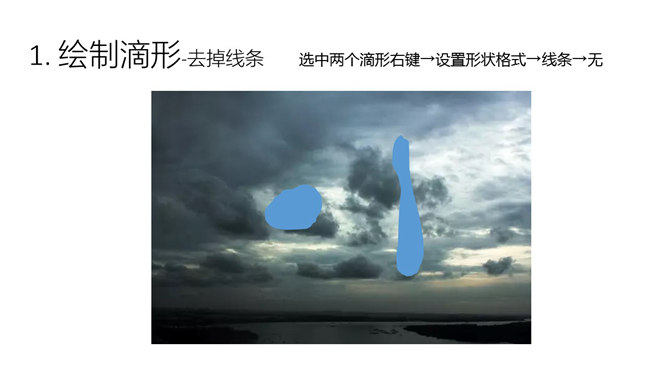 制作逼真雨滴效果PPT教程