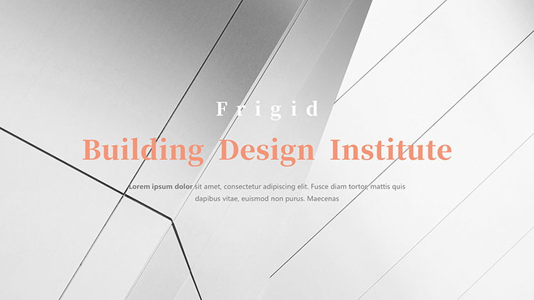 灰色简约几何风格欧美建筑行业商务汇报PPT模板