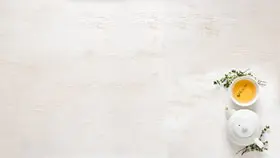 沙滩海星贝壳海洋风背景主题PPT模板(中国风版)