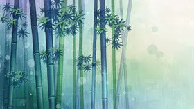 远山意境中国风背景知识介绍PPT模板(古典)