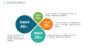 四项拼图强调图形素材知识介绍PPT模板(精美)