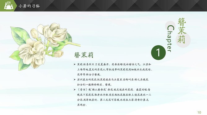 【高清】小暑专题课件PPT模板