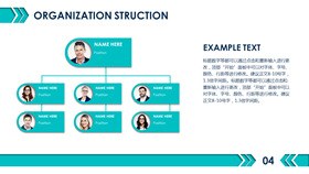高清组织架构结构图素材PPT模板