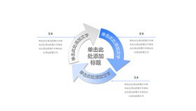 循环说明文本框素材模板（大气风格）