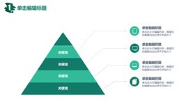 高清3D金字塔层次图形PPT模板