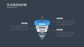 高清3D金字塔层次图形PPT模板