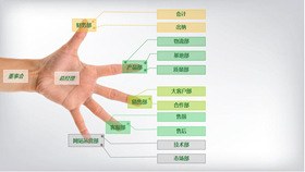 高清等级管理结构图素材PPT模板