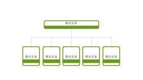 高清等级管理结构图素材PPT模板
