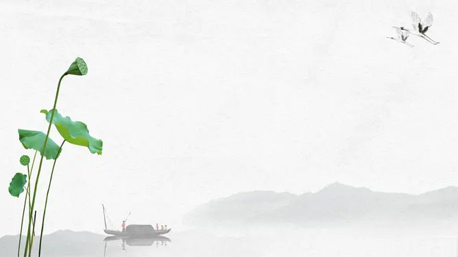 山水国风背景图片模板(国风风格)