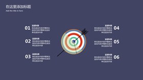 五项列表并列素材模板（国风风格）