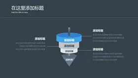 五层立体方块图形知识介绍PPT模板(喜庆)