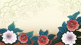水墨山水中国风PPT背景图片-水墨山水 东方意境