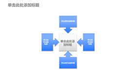 三项旋转箭头聚合素材主题PPT模板（简约版）