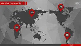 西班牙地图素材课件PPT模板