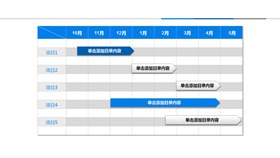 任务计划甘特图素材课件PPT模板