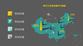 意大利地图素材主题PPT模板(喜庆版)