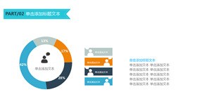 份额占比饼图素材知识介绍PPT模板（精美）