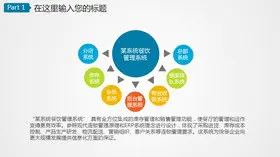 圆线连接总分结构素材模板(国风风格)