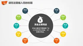 圆线连接总分结构素材模板(国风风格)