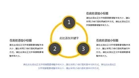 高清四项并列文本框素材PPT模板