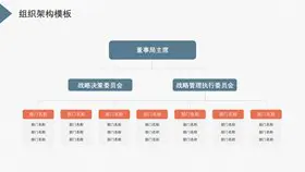 公司组织架构结构图形知识介绍PPT模板(中国风)