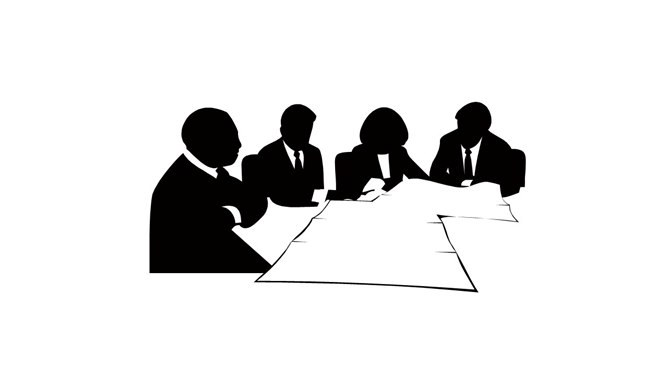 会议研讨培训剪影素材知识介绍PPT模板(古典)