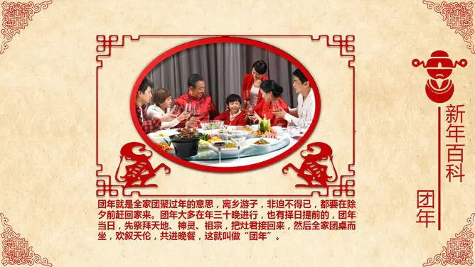 超精美喜庆新年春节PPT模板-辞旧迎新 恭贺新春