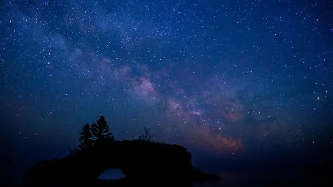 满天繁星夜空星空背景图片课件PPT模板