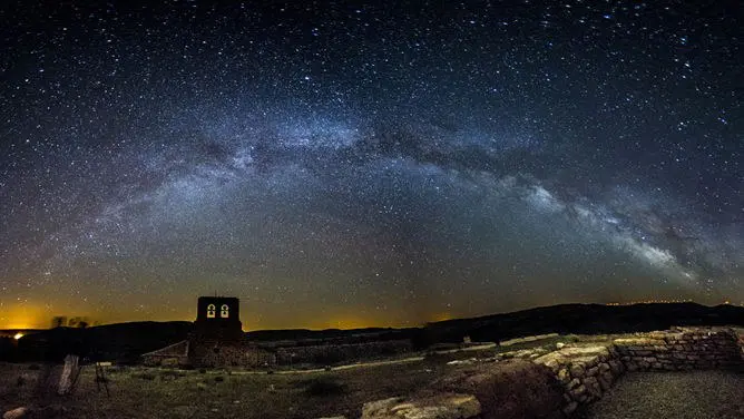 满天繁星夜空星空背景图片课件PPT模板