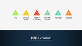 3页简洁实用目录模板（精美风格）