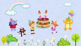 精美款生日活动PPT模板