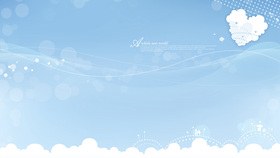淡雅清新水彩花朵背景图片模板（大气风格）