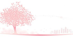 淡雅清新水彩花朵背景图片模板（大气风格）