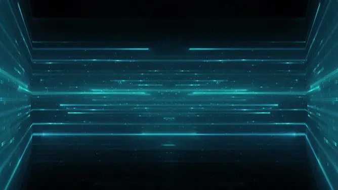 高清点线粒子科技感背景图片PPT模板