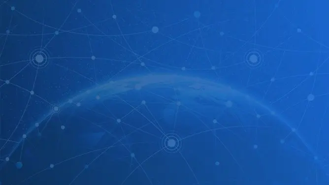 高清点线粒子科技感背景图片PPT模板