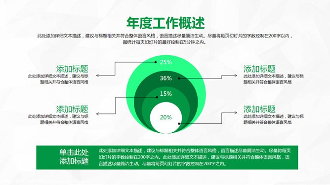 绿色工作总结计划模板（中国风风格）