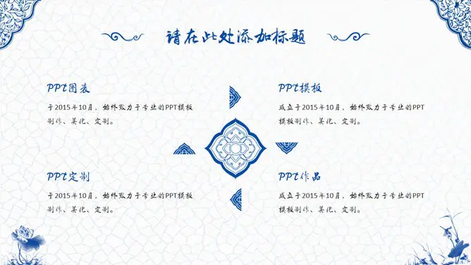 青花瓷知识介绍PPT模板(精美)