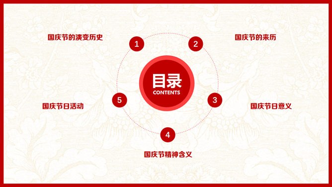 喜迎国庆节PPT模板下载-盛世华诞 举国同庆