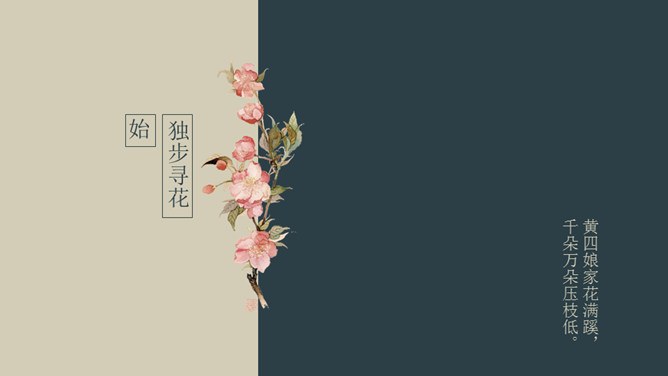 古诗词中国风知识介绍PPT模板（国风）